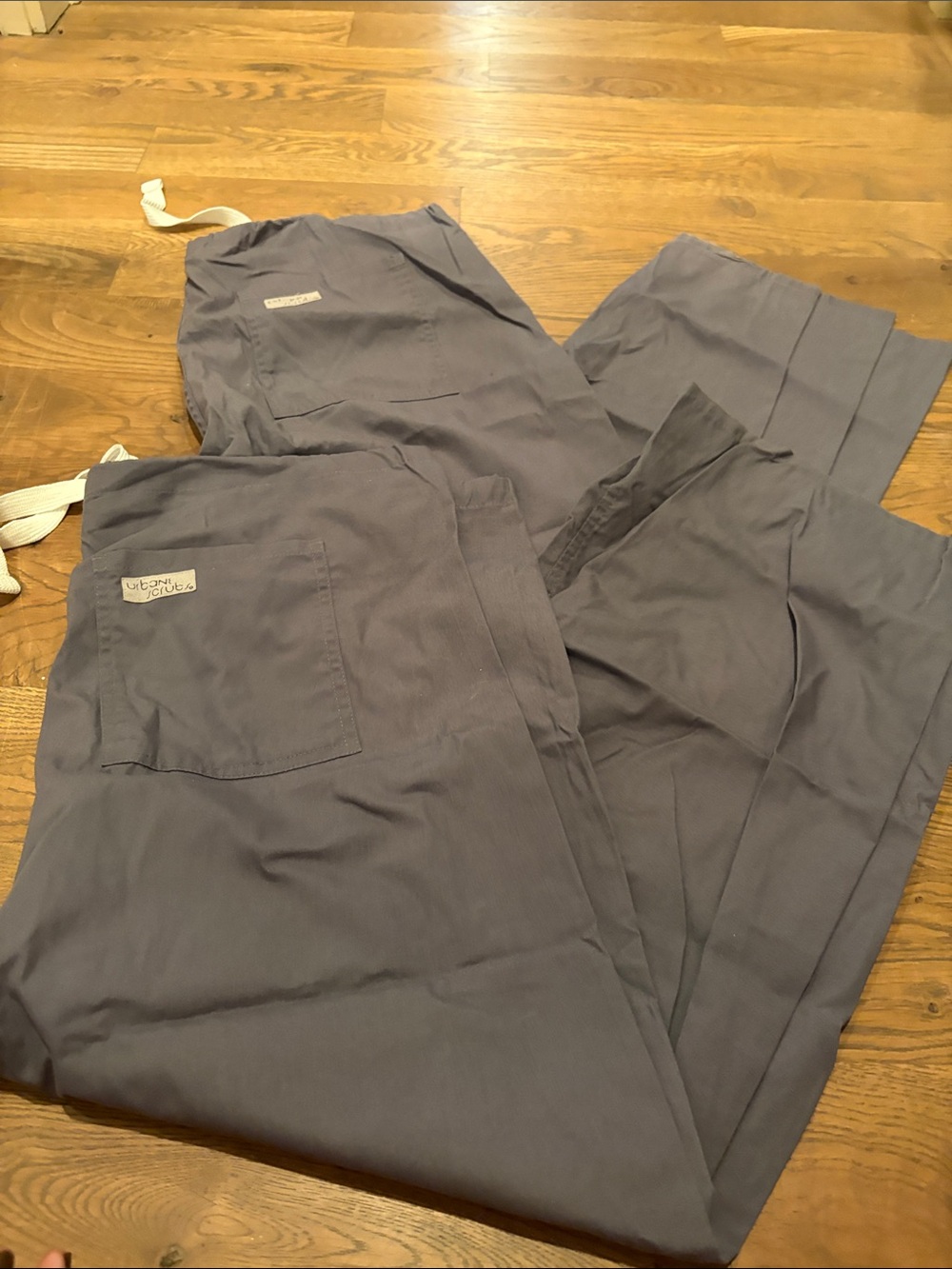 Urbane unisex  Gray Scrub Pants with Drawstring Waist